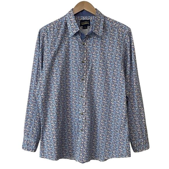 Cremieux Premium Denim Mens Size XL Button Up Shirt Long Sleeve Multicolor Print - Picture 1 of 10